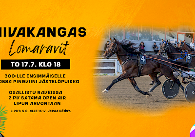 Lomaravit torstaina 17.7. klo 18