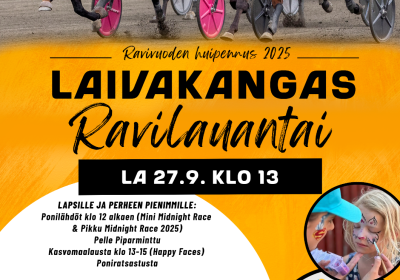 Kauden huipennus lähestyy - Ravilauantai Laivakankaalla lauantaina 27.9. klo 13