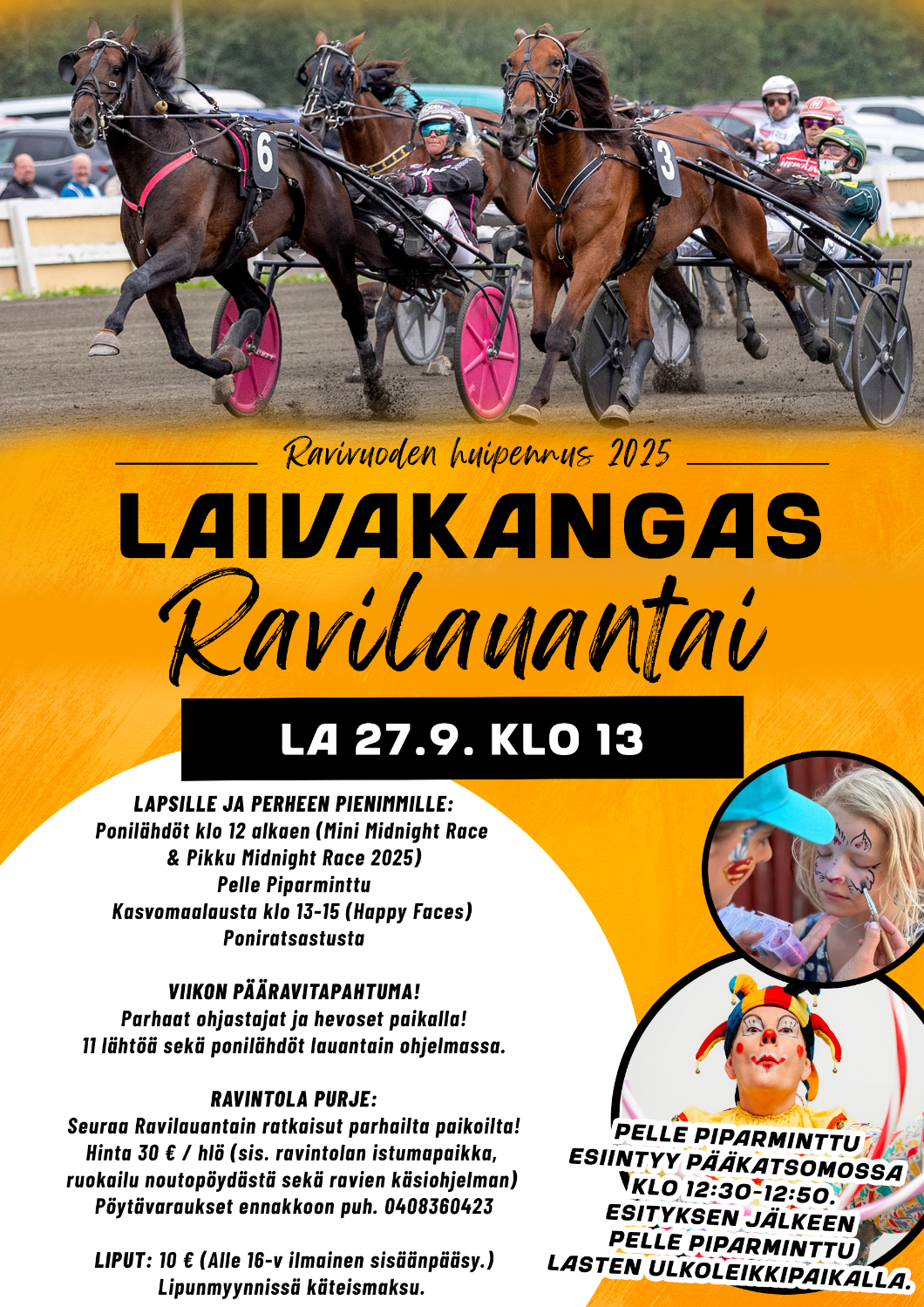 Kauden huipennus lähestyy - Ravilauantai Laivakankaalla lauantaina 27.9. klo 13