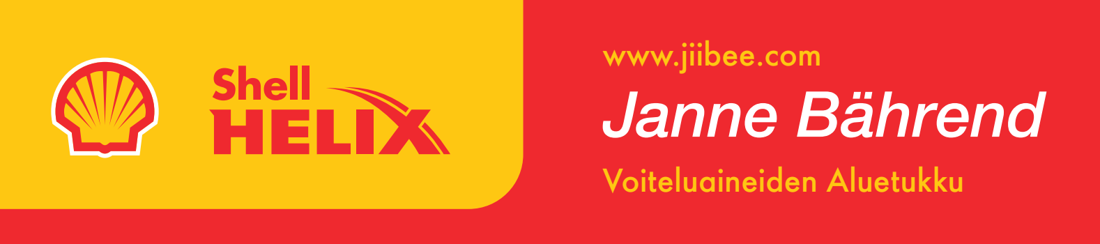 Shell Helix ja Tmi Janne Bährend